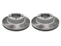 Bremsscheiben vorne, gelocht (Paar). Porsche 944S2 / 944 Turbo / 968 - 95135104102, 95135104103, 95135104101 - 951 351 041 03 rd